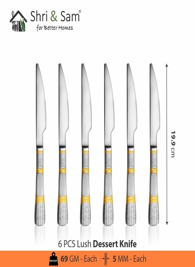 Shri & Sam Lush Stainless Steel Cutlery Set, 24-Pieces, Silver - Image 5